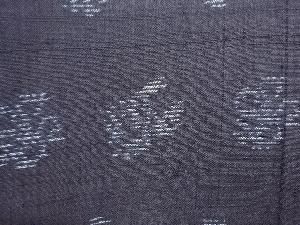 アンティーク　抽象模様織り出し夏大島紬着物